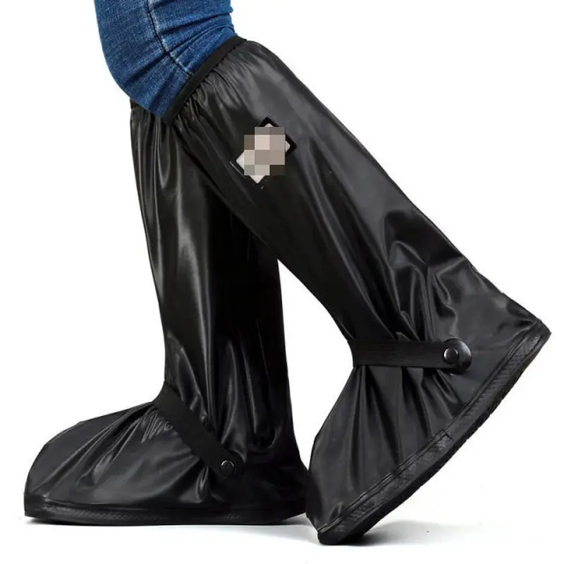 Foldable Waterproof Overshoes with Slip Resistance and Reflective Features for Men and Women