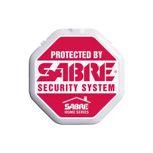 SABRE Glass Vibration Alarm With High and Low Sensitivity Settings for Home Security