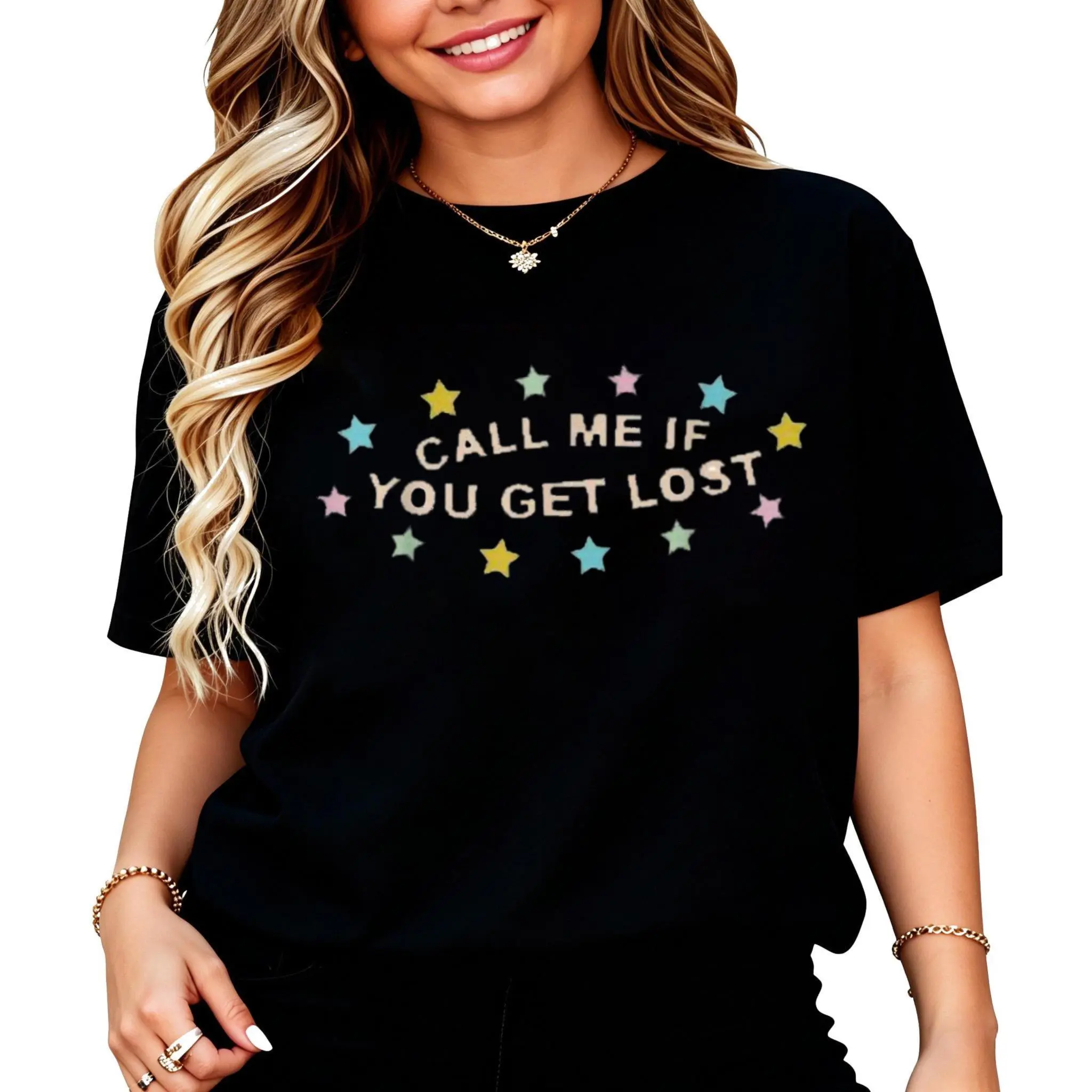 Call Me If You Get Lost T-Shirt Women Men Unisex Cotton Clothing Streetwear