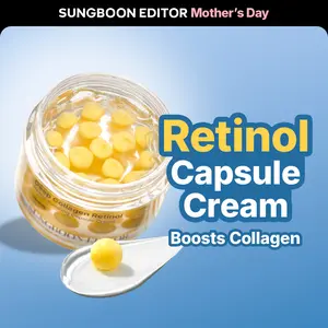 [20% SALE] Sungboon Collagen Retinol Capsule Cream | Korean Skin Care | Anti-Wrinkle & Firming Night Treatment | Microneedling Cream Hydrate Mild Hyaluronic Lightweight Moisturizers Hyaluronic Restore Gel