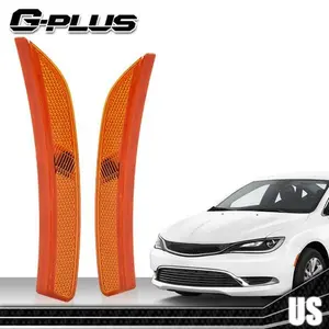 Amber Front Side Marker Lights Left+Right Side Fit For 2015-2017 Chrysler 200 Side Lights