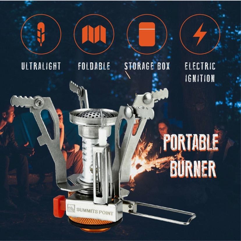 Portable Backpacking Gas Butane Propane Outdoor Camp Stove Burner for Camping and Outdoor Activities