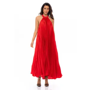 Siren Pleated Maxi Dress