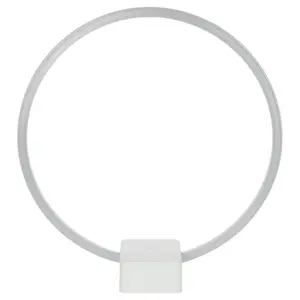 Brightech – Circle LED USB Table & Desk Lamp – Bright Orb of Light with Built-in Dimmer Brings Sci-Fi Ambiance to Contemporary Spaces – USB Port for Charging iPhones –12 Watts