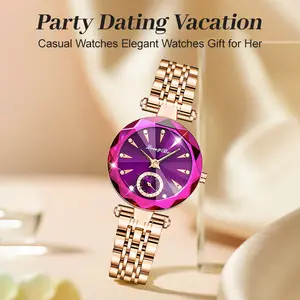 Women’s Fashion Versatile Round Dial Watch Gift Set - Stainless Steel Quartz, Exquisite Birthday Commemorative Gift for Her & Girls