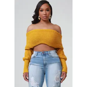 Multi Way Wrap Sweater - Honey