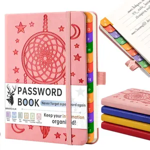 Simple Password Book, Minimalist Address and Password Manager with Quick Website Login Access, Username and Password Storage Notebook for Home and Office Computer Use, Great Holiday Gift Workbook, Mini Password Book With Lettered Tabs-MM