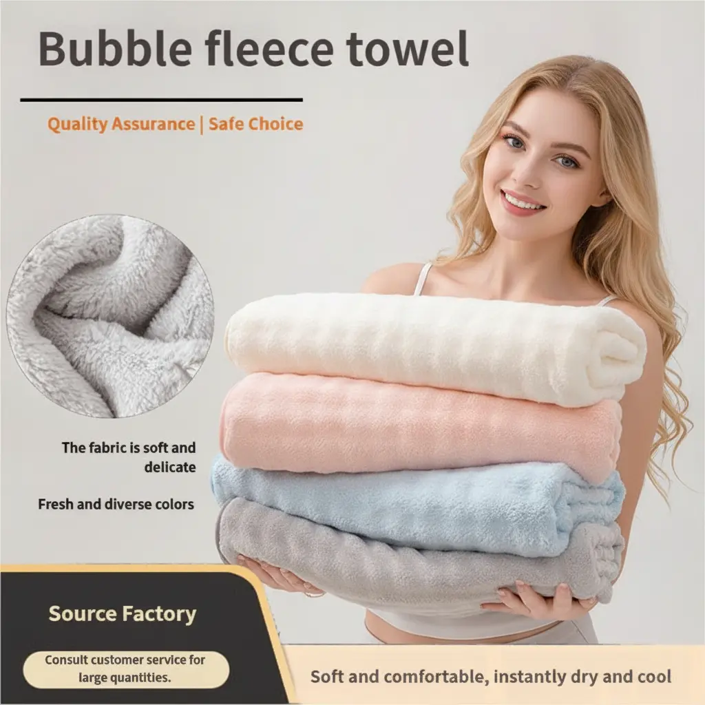 Bath towel set — Soft luxury oversized quick-dry, highly absorbent plush cotton towels for bathroom, spa, gym, and home essentials; Moroccan towel sohochic