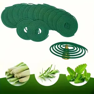 Natural Lemongrass Incense Coil, Mosquito Repellent, 48pcs/set Incense Coil, Incense Gift for Outdoor, Terrace and Camping, Gift Packaging Supplies for Holiday, Anti mosquito