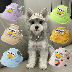 Pet Sun Hat, Dog Hat, Cat Headwear, Multiple Colors Available, Adjustable Size, Schnauzer, Shih Tzu, West Highland Terrier, Cute Baseball Cap