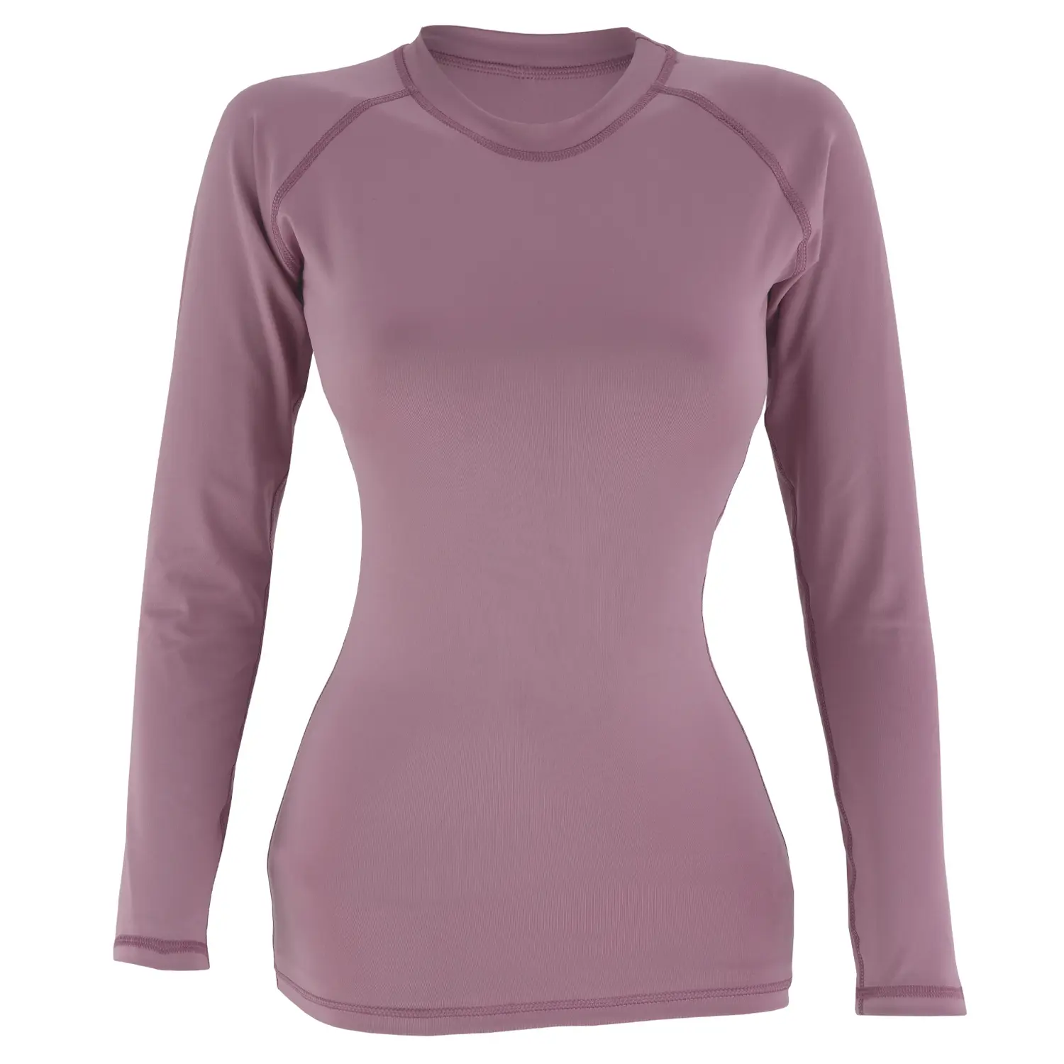 ROAR-INT Women’s Pink MMA BJJ No-Gi Jiu Jitsu Grappling Full Sleeve Compression Rash Guard Shirt