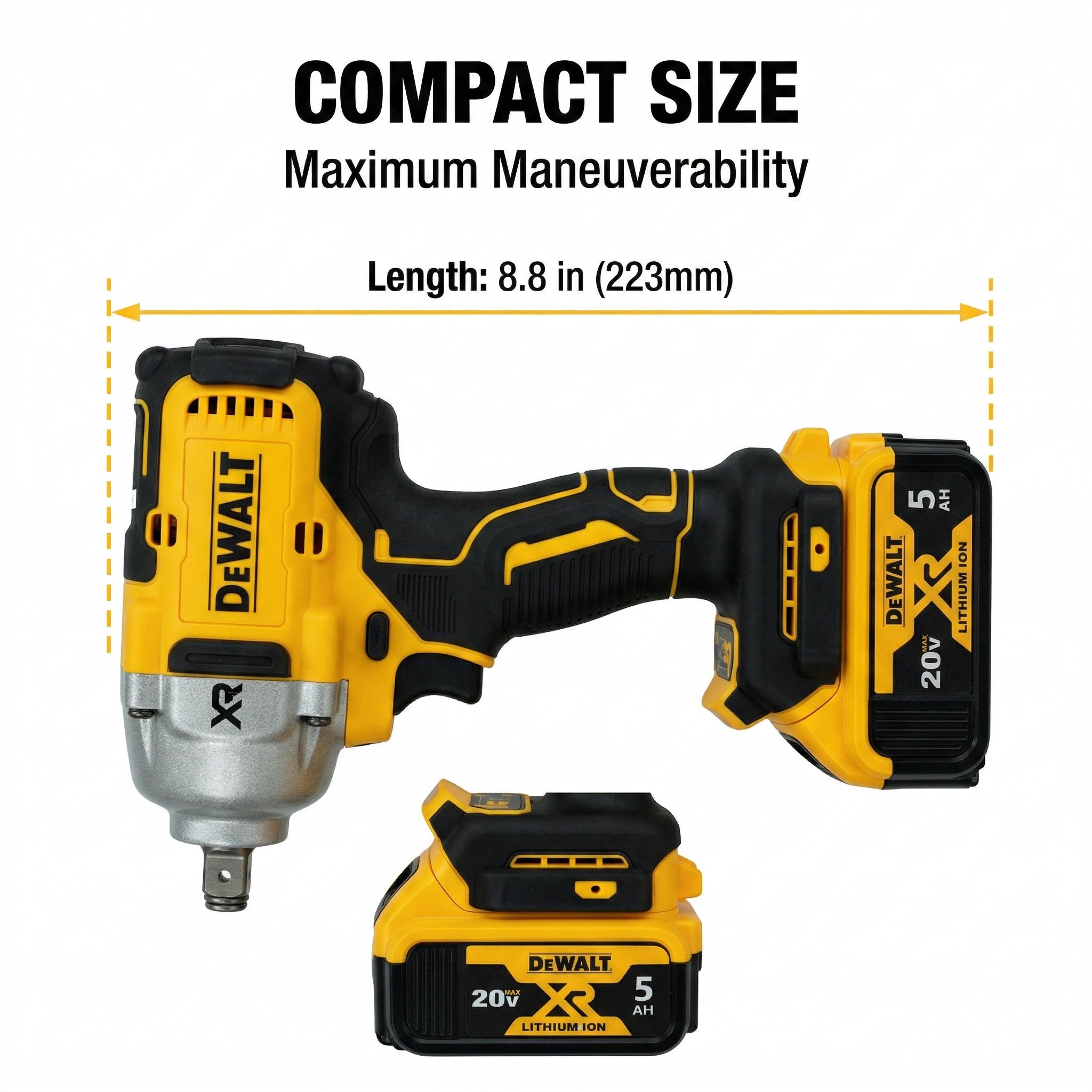 DEWALT DCF900 760W Brushless Impact 1/2" impact wrench detachable tire high torque durable  drill  20v battery powerful tools