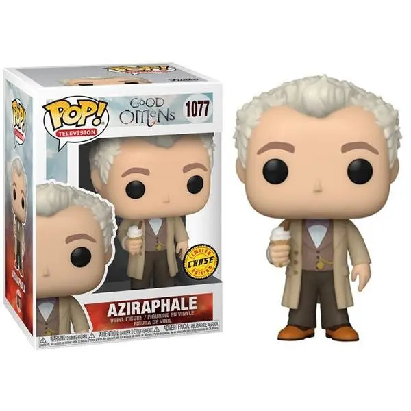 Funko Pop! Aziraphale Ice Cream, Good Omens 1077  **Chase** Vinyl Figure in PopShield Protector