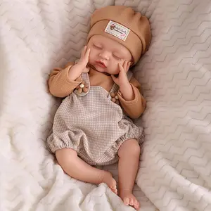 16 Inch Silicone Baby Doll Weighted 4 Pounds,[NOT Vinyl] Realistic Baby Doll Girl Lifelike Reborn Baby Dolls Silicone Full Body Gift with Accessories for Kids 3+ & Collectors