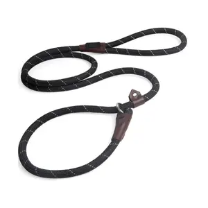 Durable Slip Lead, 6 Ft X 1/2" Dog Loop, Comfortable Strong Rope Leash for Large & Medium Dogs, No Pull Pet Training Leash