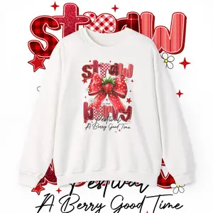 Strawberry Kissing  "A Berry Good Time"-Crewneck