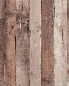Cinnamon Wood Peel & Stick Wallpaper (17.3" × 80") | Warm Vintage Faux Wood Self-Adhesive Contact Paper for Cabinets & Countertops