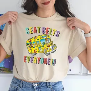 Seatbelts Everyone Miss Frizzle Teacher Shirt, Back to School, The Magic School Bus Shirt, Teacher Appreciation Gift, Book Movie Teacher Tee