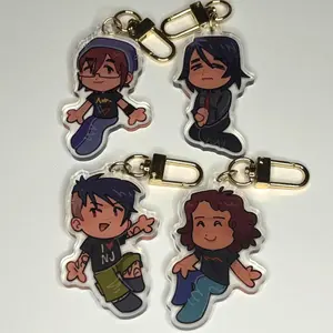 My Chemical Romance Keychain Charm - Kawaii Keyrings Birthday Gifts – Cute Acrylic Keychain Charms, Perfect Gift for Fans & Collectors