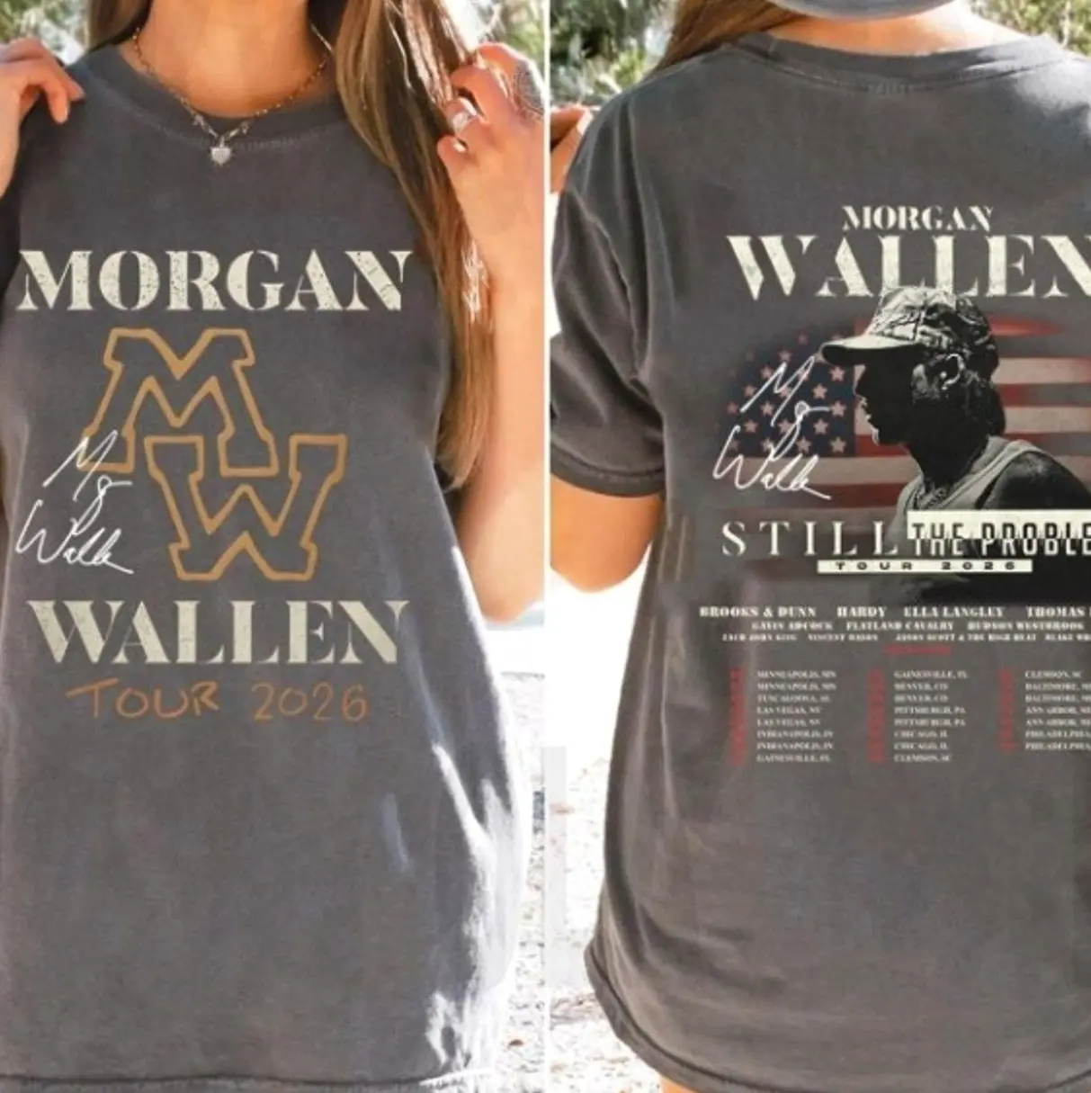 Youth + Adult Morgan Still The Problem Wallen Tour 2026 Shirt, Country ...