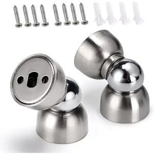 Doorstop - 2 Pcs Stainless Mini Door Stopper, Magnetism Door Holder for Bedroom Office