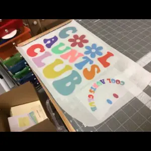 Cool Aunts Club Front/Back Prints Ready to Press 10" x 8.25" DTF Heat Transfers