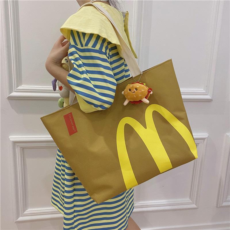 M Backpack Bags Large Capacity Student Class Backpack Cute Casual Printed Tote Backpack for Women Men