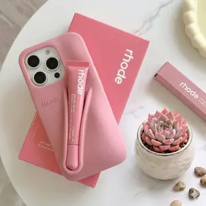 RHODE Minimalist Phone Case with Lip Treatment Slot for iPhone 11–17 Pro Max – Fashionable & Functiona