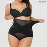 iBraStar Shapewear for Women Tummy Control High Waisted Body Shaper Panties Seamless Slimming Underwear Breathable Mesh Cross Compression Abs Sculpting Briefs Butt Lifter Comfortable Fit Plus Size