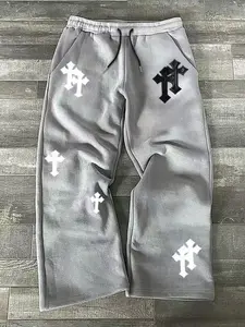 Men's Loose-Fit Long Pants, Comfortable Elastic Waistband, Ideal for Casual Wear, Stylish Men's Clothing for Everyday Use