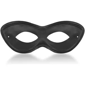 Game Ready Team Spirit Party Super Hero Mask Accessory, Black, One Size, 2 7/8inch x 8 1/4inch