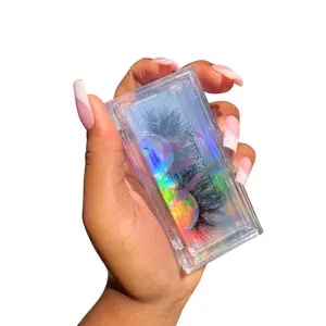 Enchanted Fluffy Mink EyeLash - 15-25mm Soft Cotton Band Lashes in Reusable Hard Case