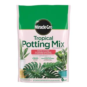 Tropical Potting Soil Mix - 6 Qt. for Gardening with Nutrient-Rich Ingredients