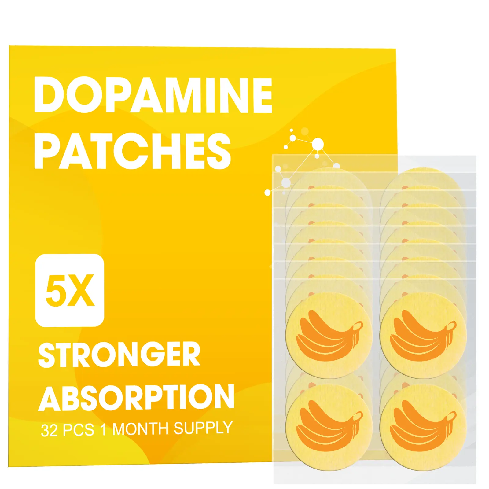 Dopamine Patch 32PCS, for Daily Balance Mood Support