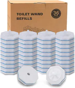36 Count Toilet Wand Refills Compatible with Clorox Toilet Wand, Disposable Toilet Brush Heads, 5X Cleaning Power, Tear-Resistant, Fresh Scent