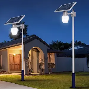 1PC Solar wall lamp, solar pole light, solar light waterproof with remote control, dusk to dawn, outdoor lights for street, garden ect, can be wall mounted or pole mounted