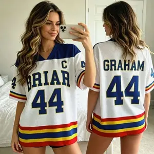 Custom Briar University Hawks Football Jersey, Garrett Graham 44 Hockey Romance Jersey, Off Campus Bookish Apparel, Off Campus Jersey E18 IIS LWK 5IY