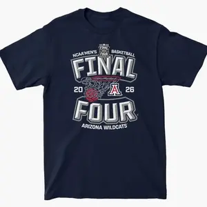 Arizona Men's Basketball 2026 Final Four Shirt, College Basketball Final Four Graphic T-Shirt, Tournament Teams Shirt, Gifts For Sport Fans Y3R