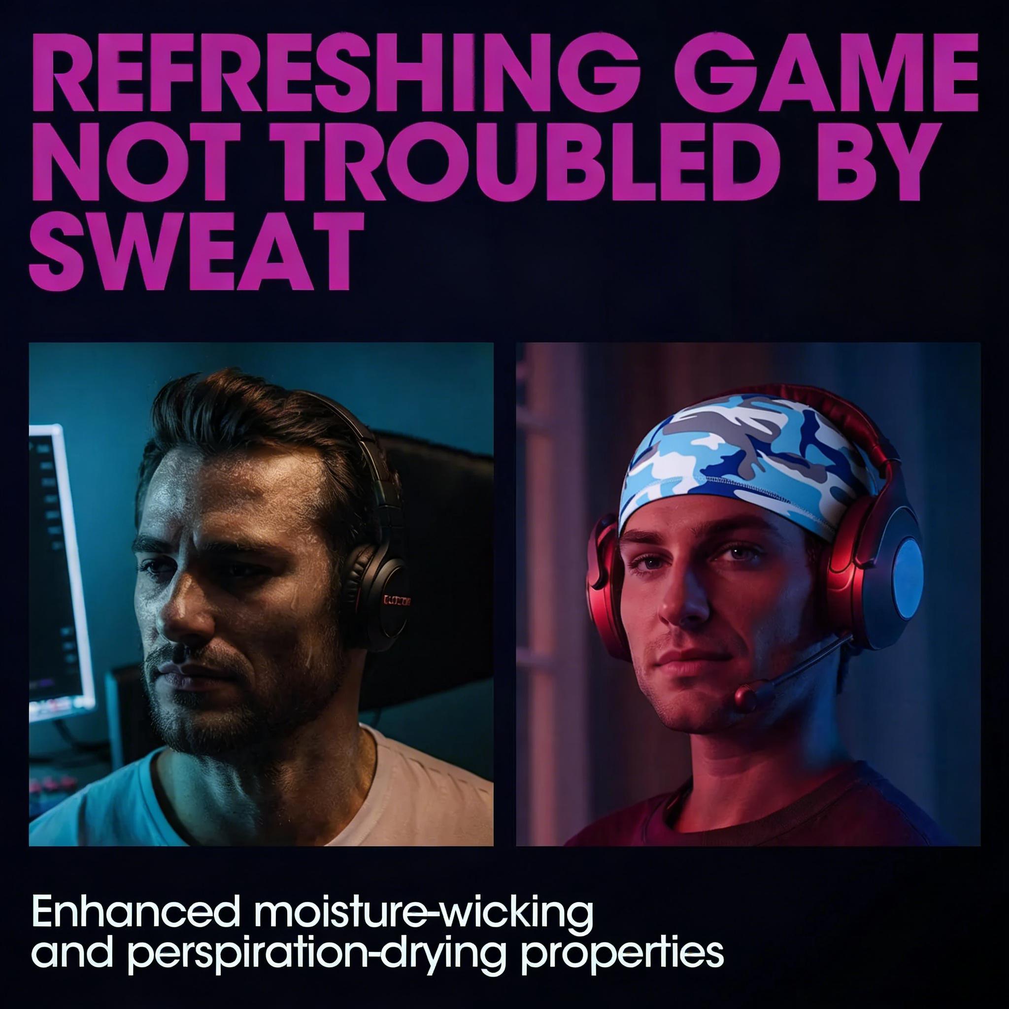 5Pcs Unisex Camo UPF 50+ UV Protection Cooling Skull Cap Helmet Liner | CyclingTok MotorcycleTok GymTok OutdoorTok SunSafeTok Breathable Sweat Wicking Hat | for Running Cycling Hiking Gym Summer Outdoor Sports