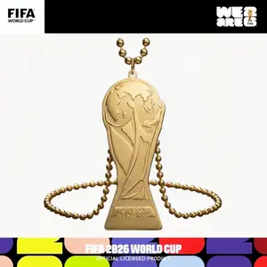 【FIFA WORLD CUP 2026 】Officially Licensed Gold Cup-Shaped Necklace - A Fan Gift, a Must-Have for Watching the Game, and a Signature of Your Fan Status outdoorfun