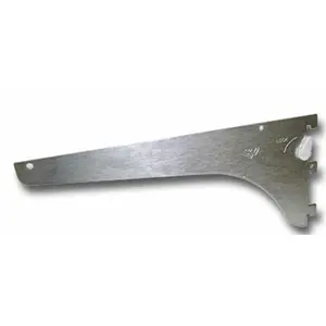 212 MAIN Knape & Vogt Kv0187 Anochrome 24 In. Heavy Duty Metal Shelf Bracket, Hardware, Mounting Bracket with Locking Hook