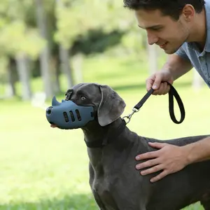 Dog muzzle, permanent, dog muzzle supplies, adjustable and breathable. soft mesh