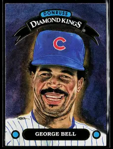 George Bell 1992 Donruss Diamond Kings #DK-7 Chicago Cubs