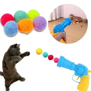 Mini PomPom Launching Cat Toy