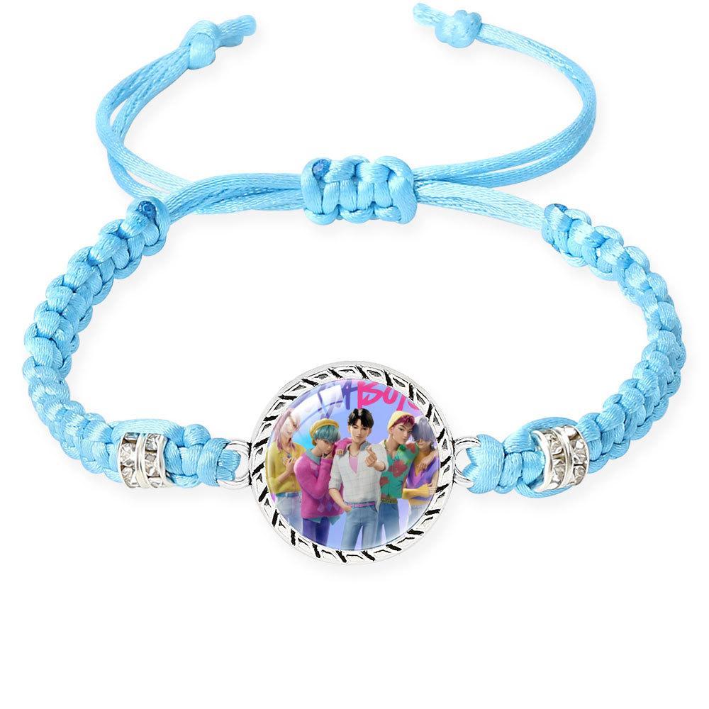 K-Pop Demon Huntersr Style Adjustable Braided Bracelet — Trendy Couple & Friendship Jewelry. A Stylish Bracelet Perfect For Gifting To Friends, Besties, Partners, or Family Members.