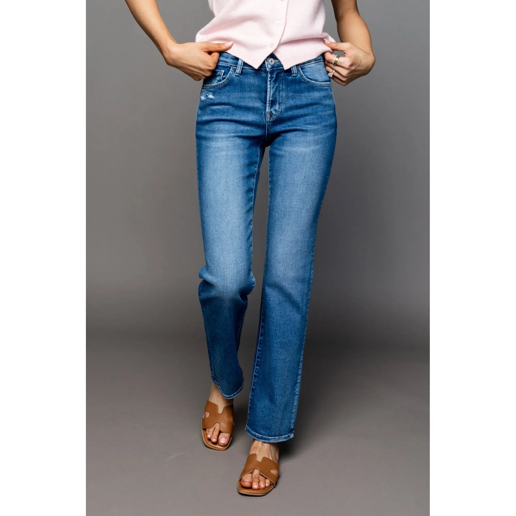 Harlow High Rise Straight Leg Jeans