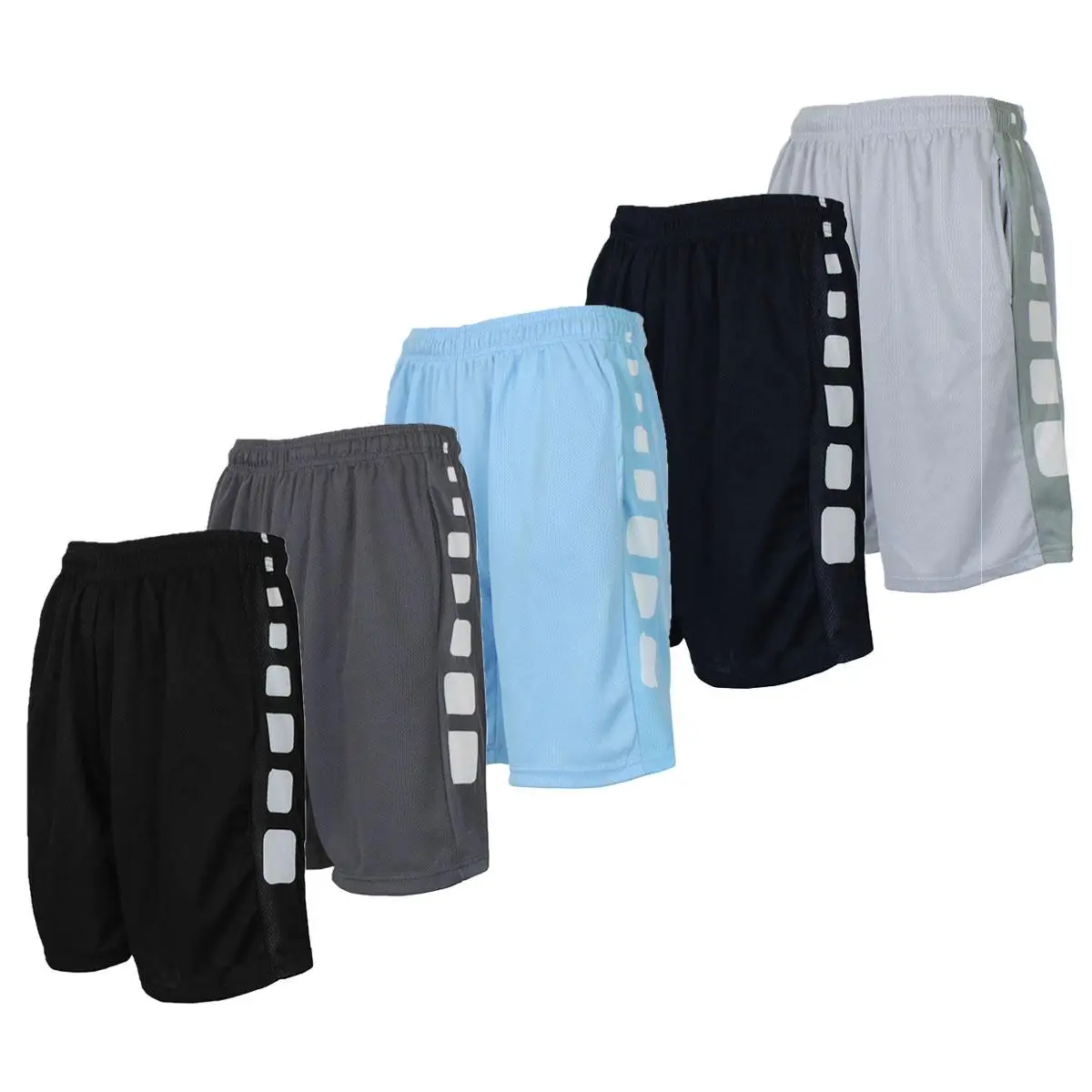 Men's Moisture Wicking Performance Mesh Shorts With Side Design