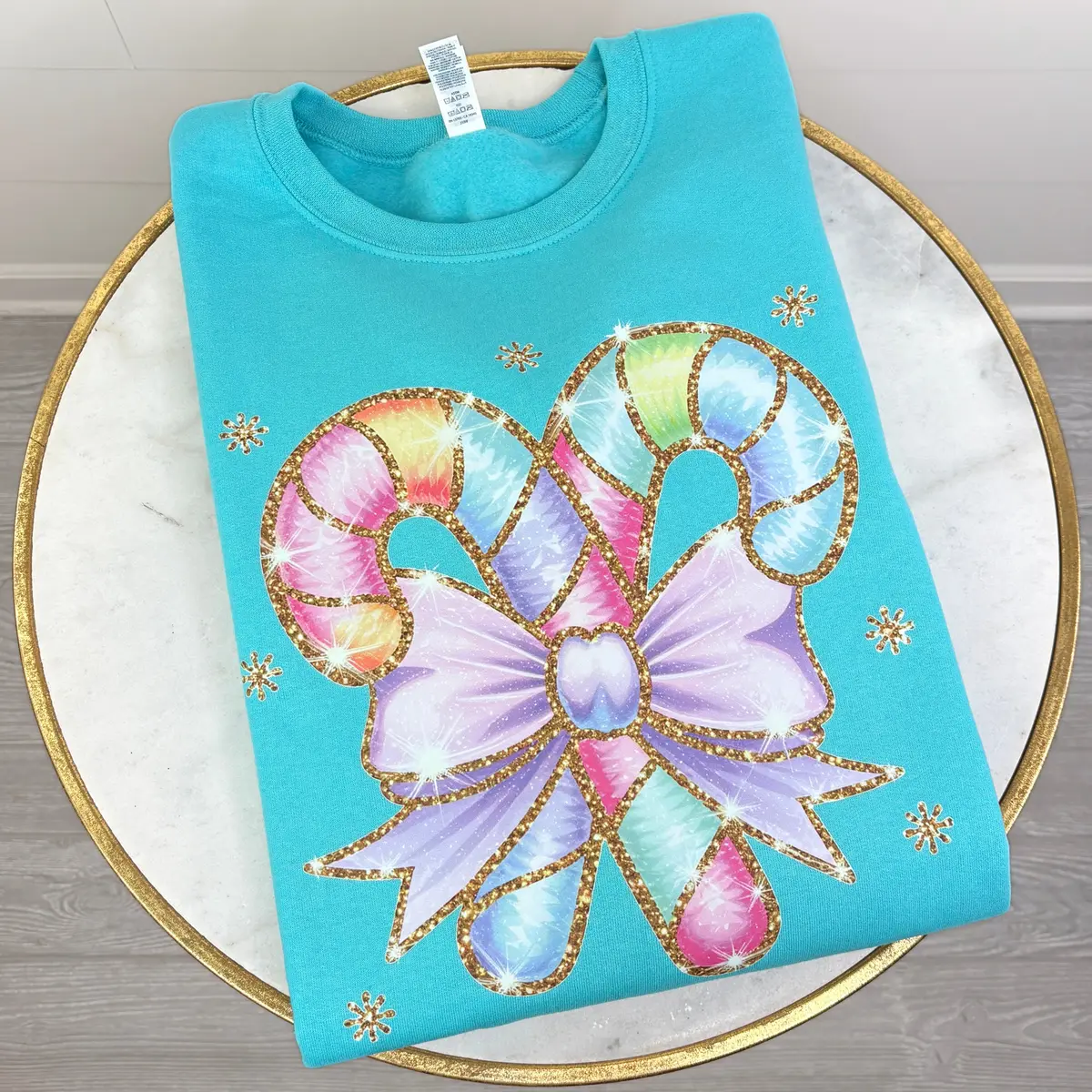 Pastel Candy Canes Sweatshirt 'NLB'