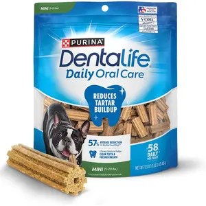 DentaLife Dental Dog Treats for Small Dogs 5–20 lbs – 58 Chews 17.1 oz Chicken Flavor Oral Care & Tartar Control
