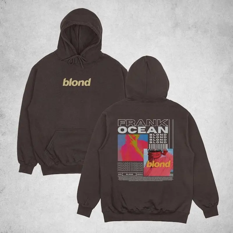 Frank Ocean Blond Hoodie, Blond Album Merch, Frank Ocean Album Cover Sweatshirt, Stylish Music Lover Pullover, Graphic Hoodie For Fans
